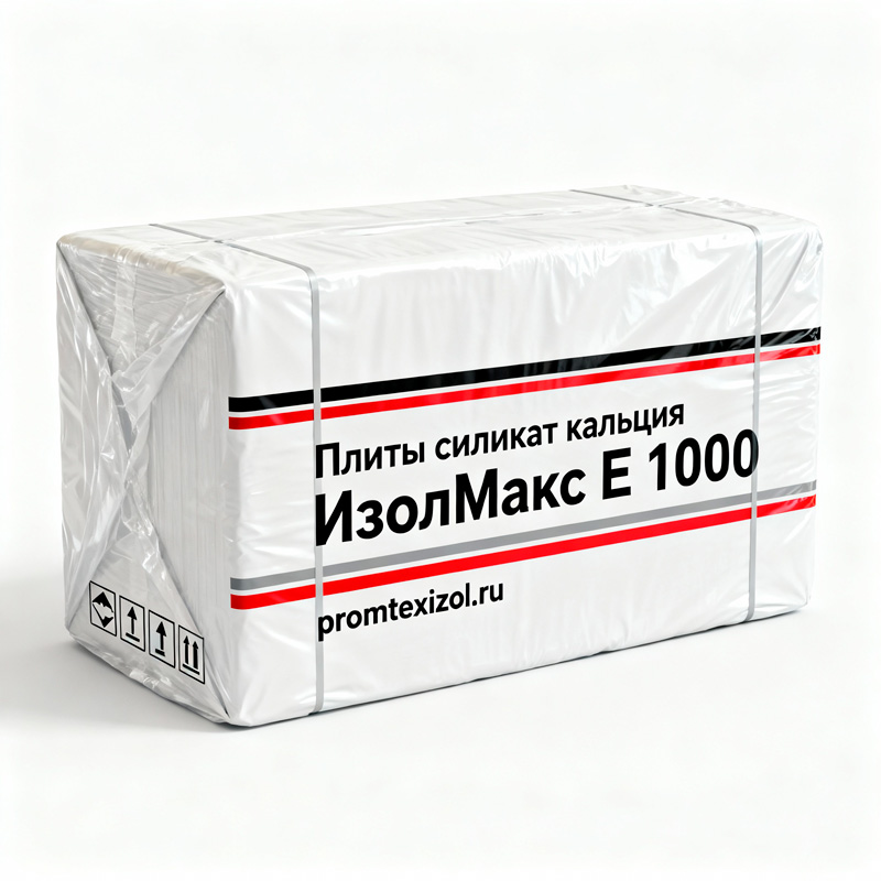 Огнестойкие плиты силикат кальция ИзолМакс S 500 1000х1220х50