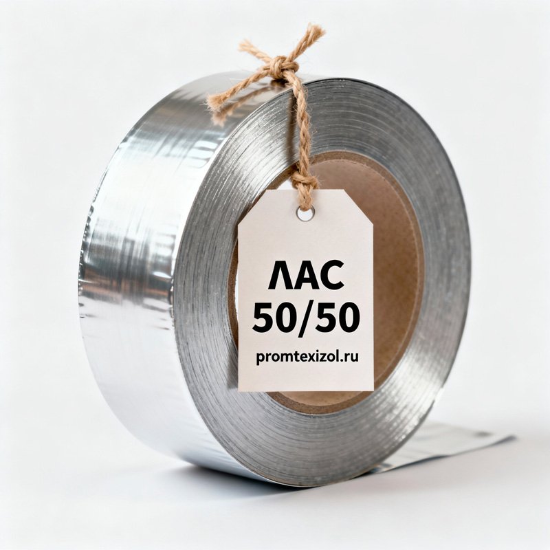 Лента алюминиевая самоклеющаяся (ЛАС) 50/50